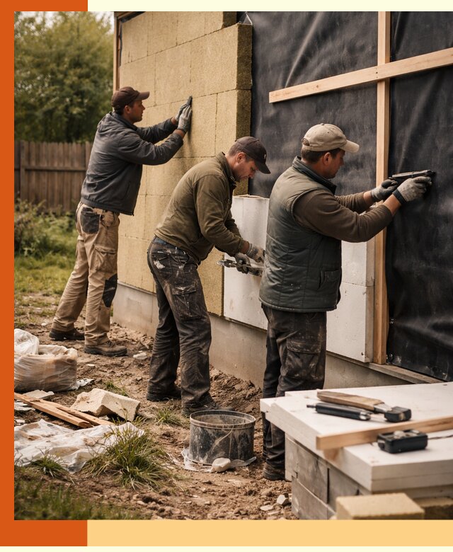 Утепление дачного дома под ключ в Сорочинске