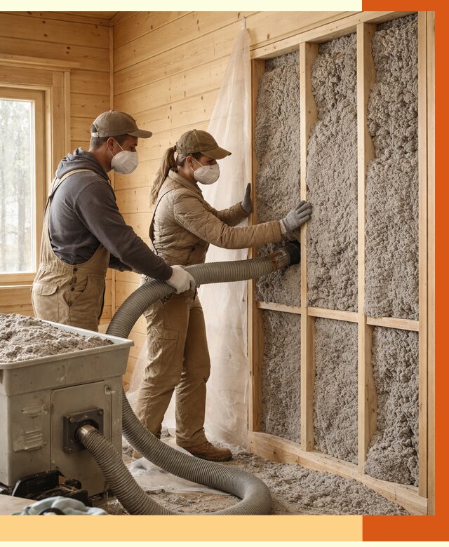 Утепление дачного дома эковатой в Сорочинске от 1498 руб./м2 — комплексно, ТепломастерСрч