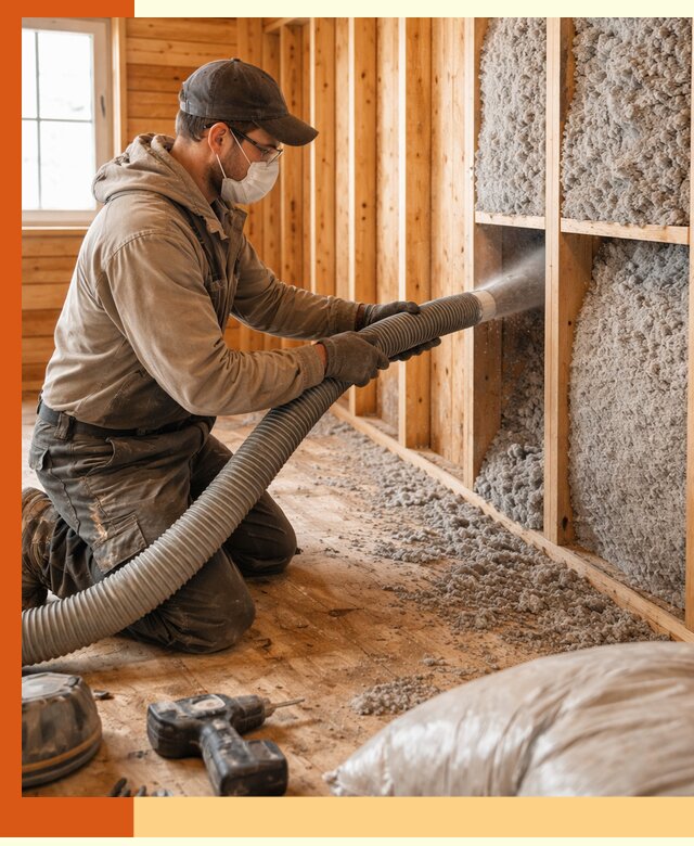 Утепление дачного дома эковатой в Сорочинске — быстро и надёжно