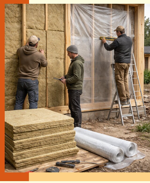 Утепление каркасного дома в Сорочинске под ключ с гарантией качества