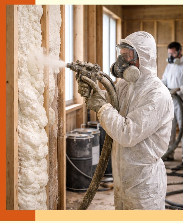 Утепление каркасного дома пенополиуретаном в Сорочинске