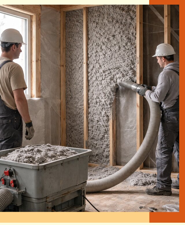 Утепление каркасного дома эковатой в Сорочинске от 1859 руб. | ТепломастерСрч