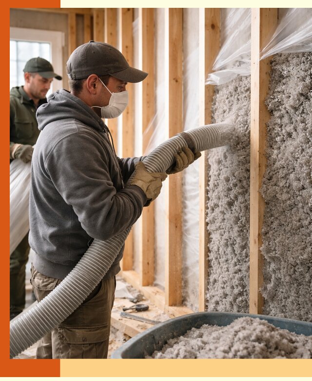 Утепление каркасного дома эковатой в Сорочинске — качественно и надолго