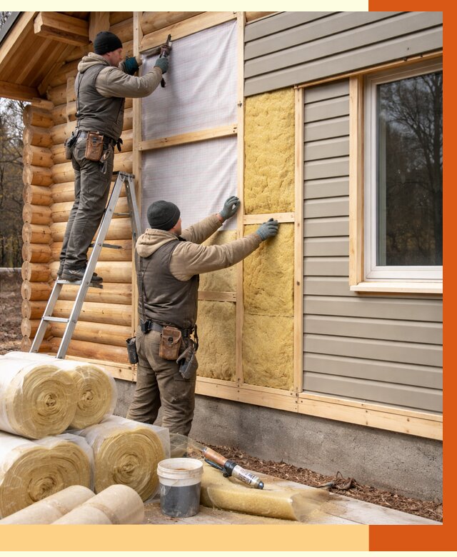 Утепление деревянного дома в Сорочинске от 6403 руб./м2 — заказать работы | ТепломастерСрч