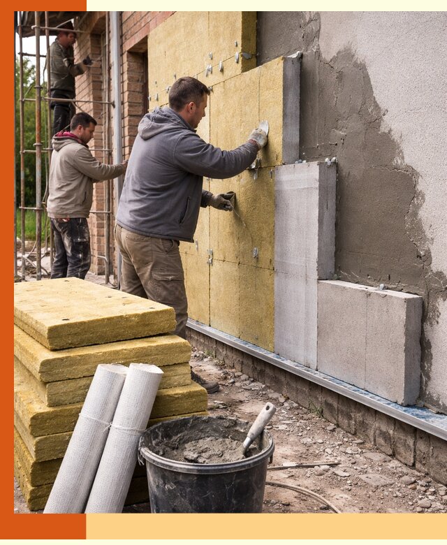 Утепление кирпичного дома под ключ в Сорочинске