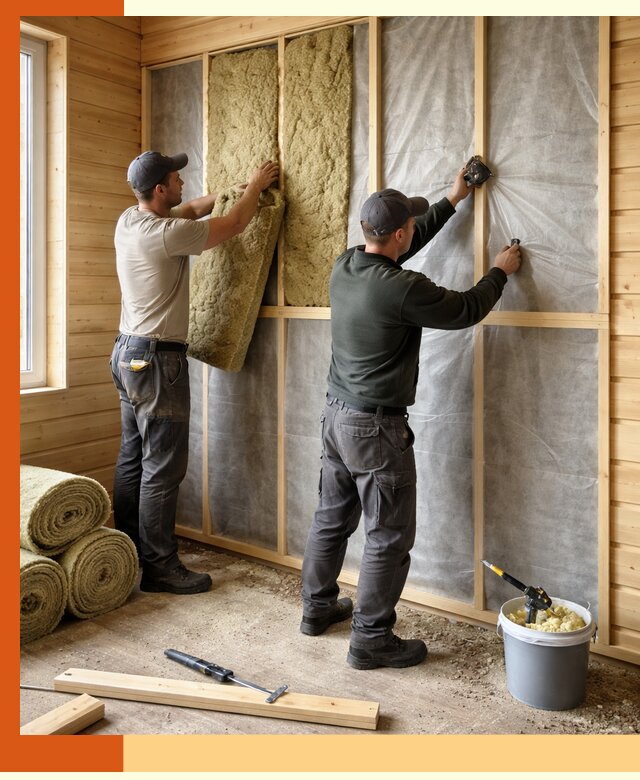 Утепление дома из минибруса в Сорочинске: комплексные теплоизоляционные работы