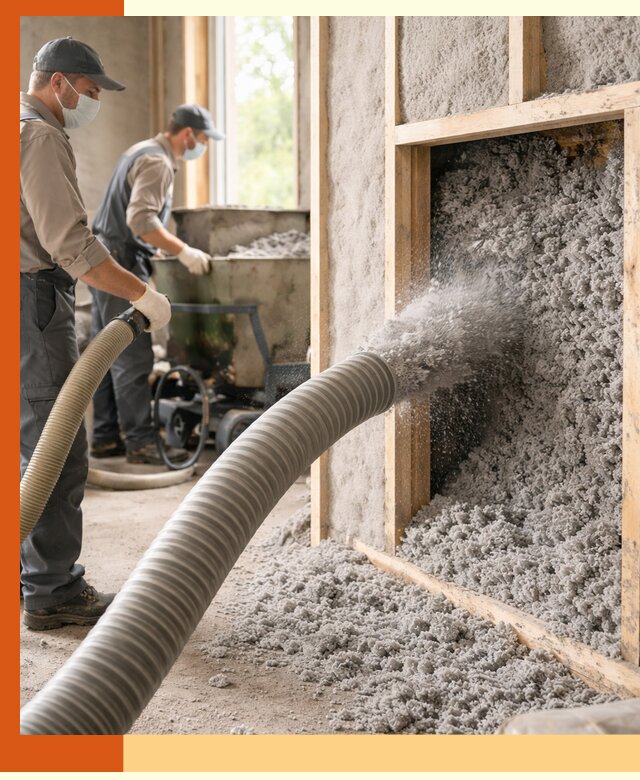 Утепление коттеджа эковатой в Сорочинске с гарантией качества