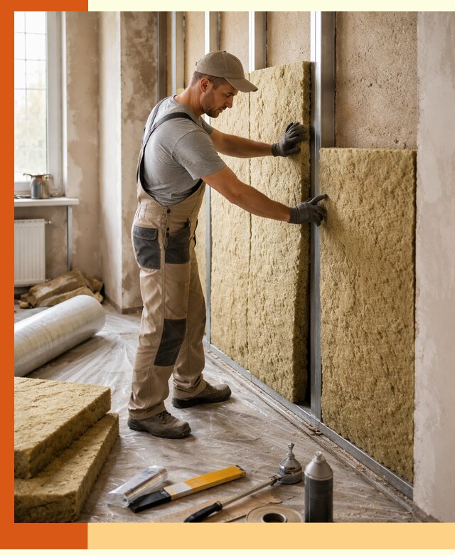 Утепление квартиры в Сорочинске — комплексная теплоизоляция стен и полов