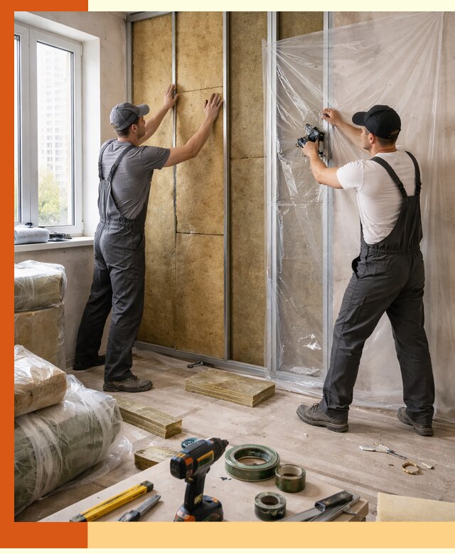 Утепление квартиры изнутри профессионально в Сорочинске