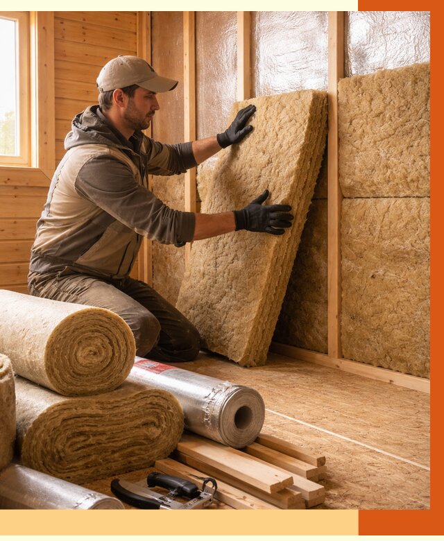 Утепление бани в Сорочинске под ключ от 4648 руб./м2 — утеплить потолок, пол и стены | ТепломастерСрч