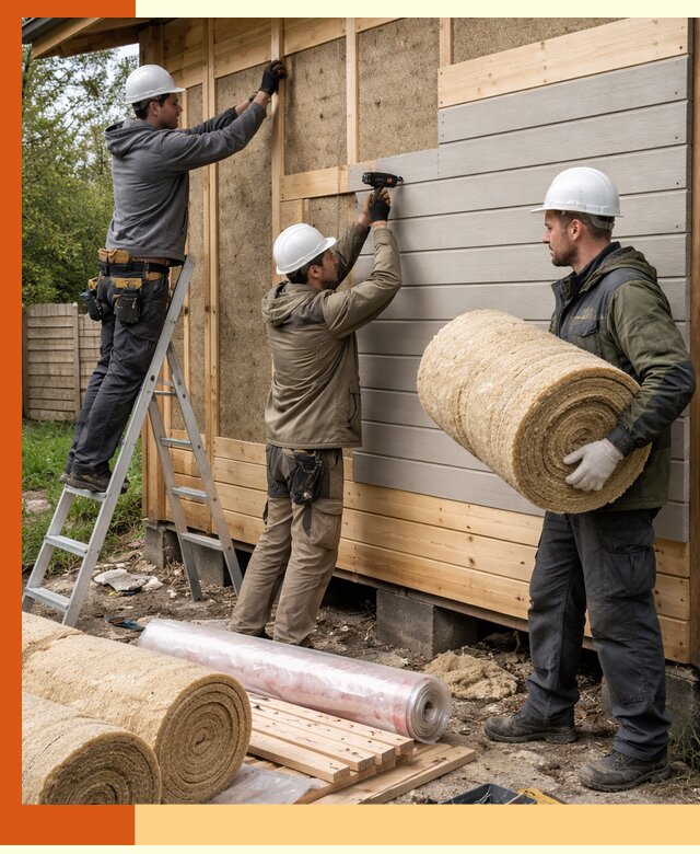 Утепление бани снаружи в Сорочинске профессионально и надежно