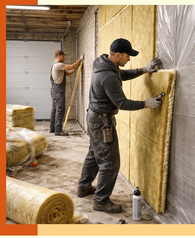 Утепление гаража под ключ в Сорочинске — все виды теплоизоляции