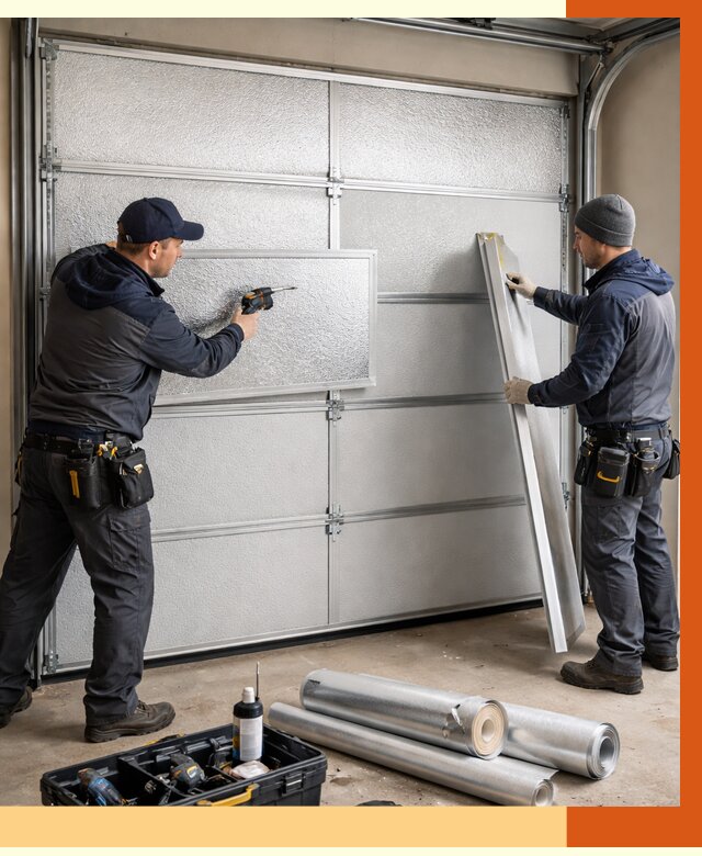 Утепление гаражных ворот в Сорочинске от 8107 руб/м2 — надежно и быстро | ТепломастерСрч