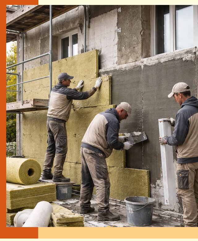 Утепление фасада зданий и домов в Сорочинске