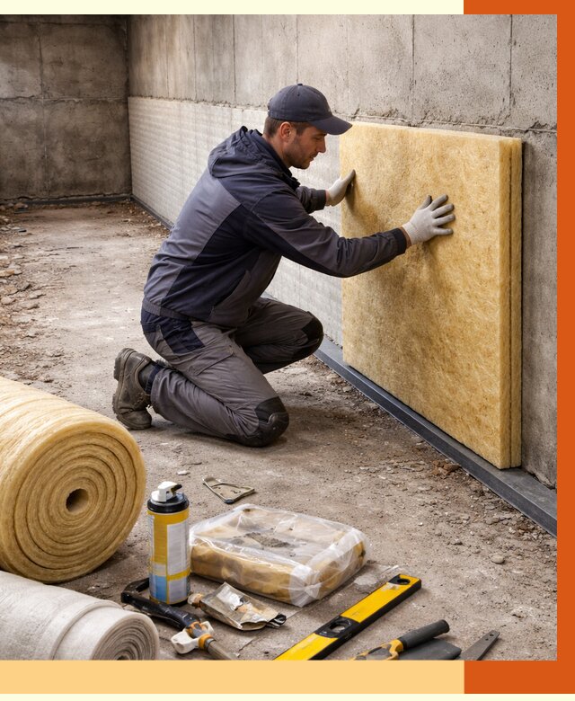 Утепление фундамента изнутри в Сорочинске от 4338 руб./м2 — работы под ключ | ТепломастерСрч