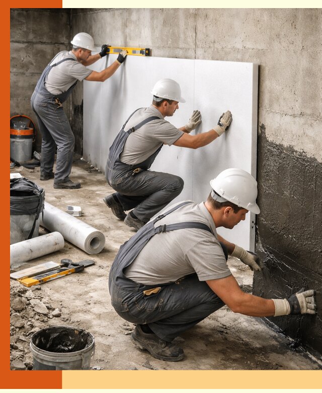 Утепление фундамента изнутри профессионально в Сорочинске