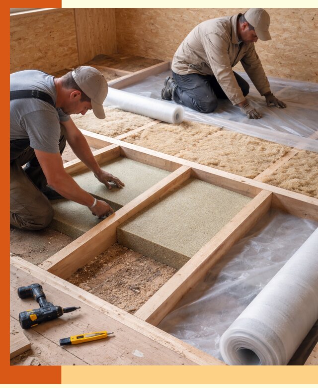 Профессиональное утепление деревянного пола в Сорочинске