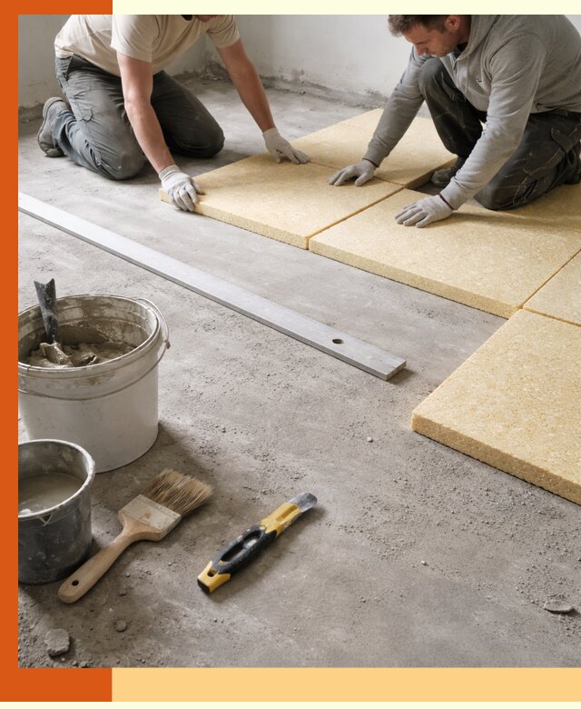 Утепление бетонного пола в Сорочинске профессионально и недорого