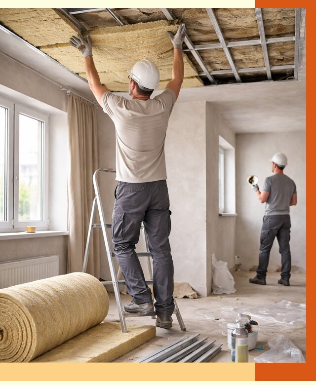 Утепление потолка в частном доме в Сорочинске от 981 руб./м² — работы под ключ | ТепломастерСрч