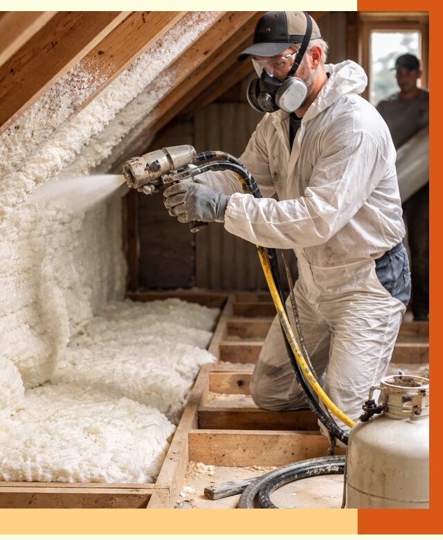 Утепление чердака ППУ в Сорочинске от 8903 руб./м2 — услуга под ключ | ТепломастерСрч