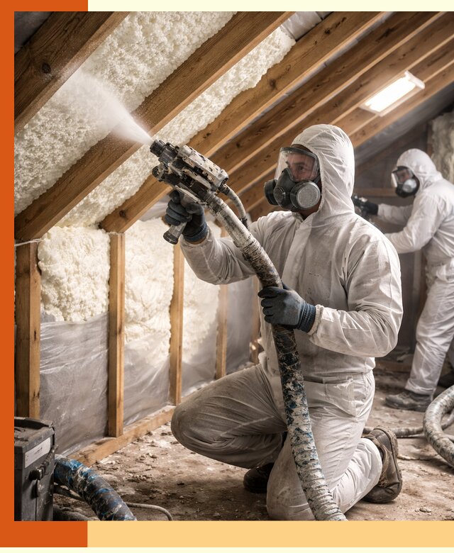 Утепление чердака пенополиуретаном (ППУ) в Сорочинске