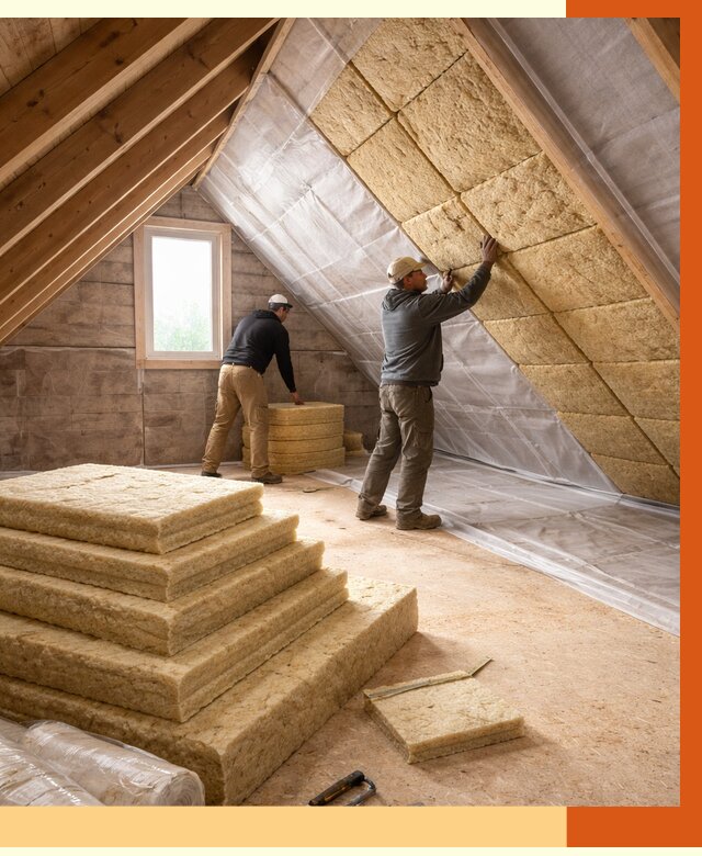 Утепление мансарды в Сорочинске от 2582 руб/м2 — комплексно и под ключ | ТепломастерСрч