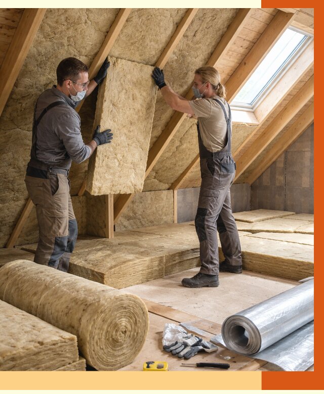 Утепление мансарды минватой в Сорочинске от 4338 руб./м2 — монтаж и пароизоляция | ТепломастерСрч
