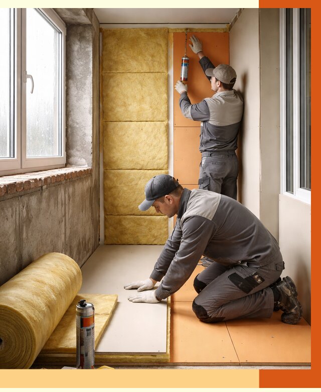 Утепление лоджии под ключ в Сорочинске от 6713 руб/м2 — комплексное решение | ТепломастерСрч