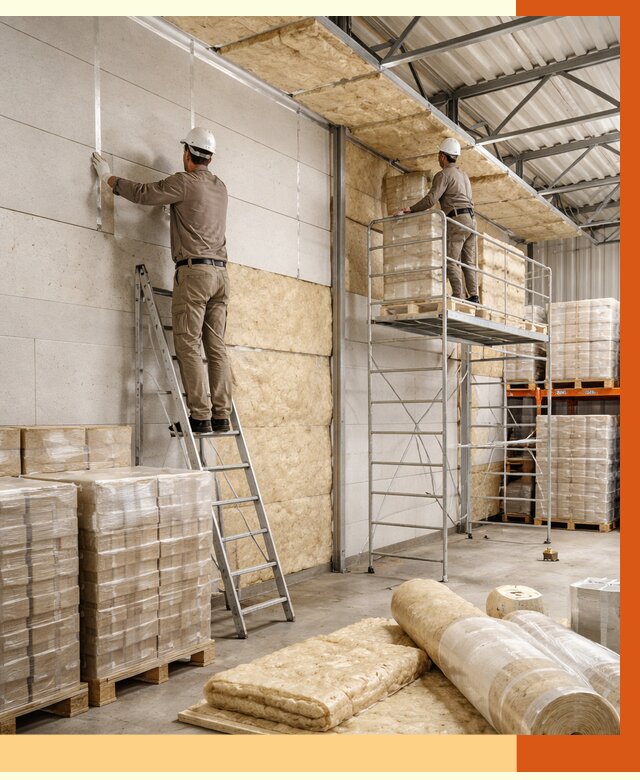 Утепление склада готовой продукции в Сорочинске от 2014 руб./м2 — комплексно | ТепломастерСрч