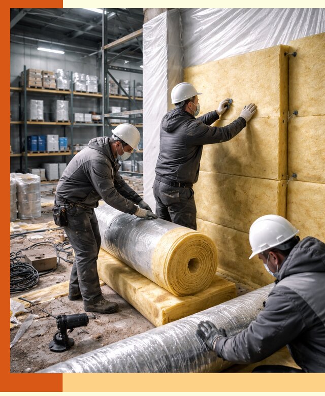 Утепление склада химсырья в Сорочинске: безопасная и эффективная изоляция