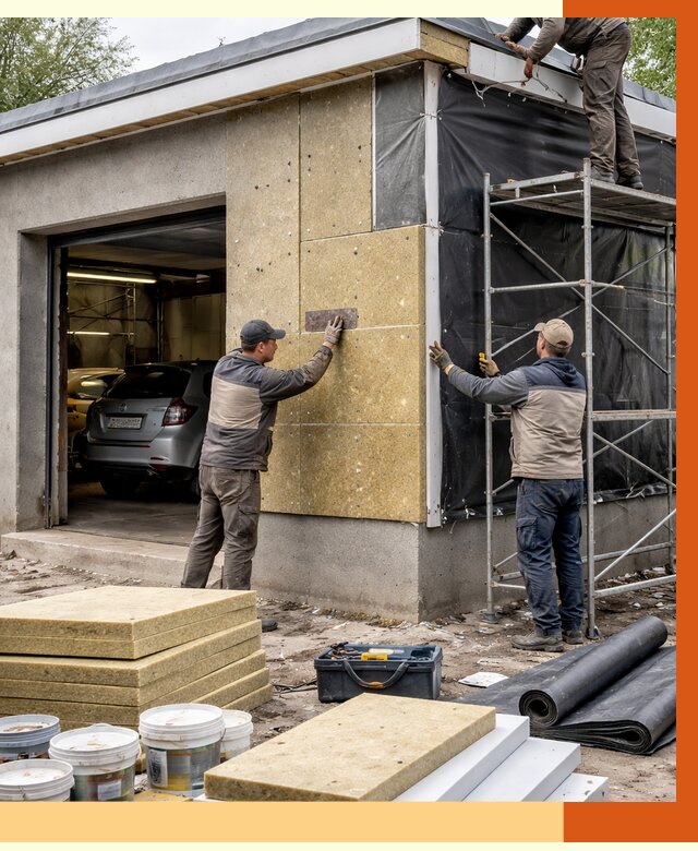 Утепление автосервиса в Сорочинске ппу, пеноизоляция, от 14976 руб/м2 — ТепломастерСрч