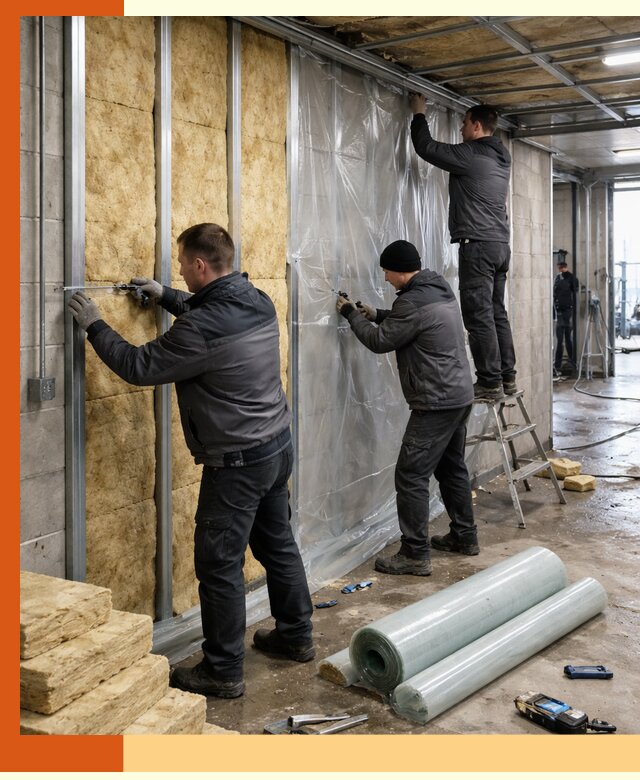 Профессиональное утепление автомойки в Сорочинске для любого типа помещений