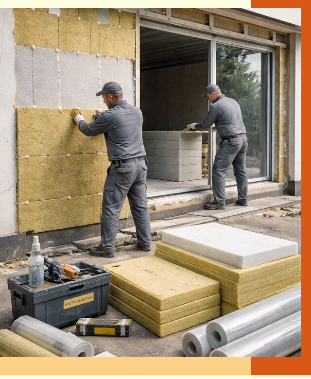 Утепление торгового павильона в Сорочинске от 14976 руб./м² под ключ | ТепломастерСрч