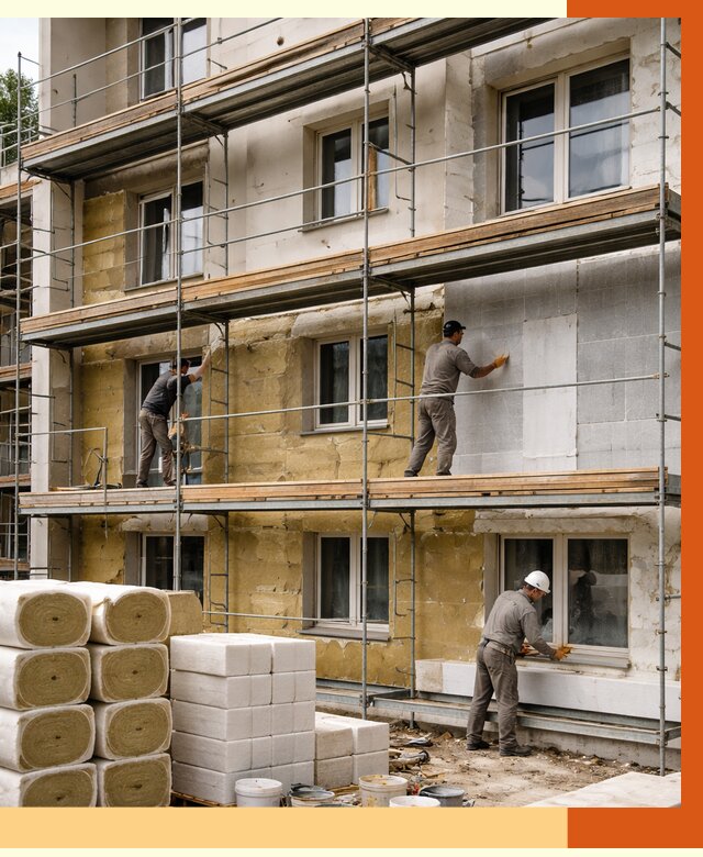 Утепление гостиницы в Сорочинске от 7436 руб./м2 — комплексно, ППУ, под ключ | ТепломастерСрч