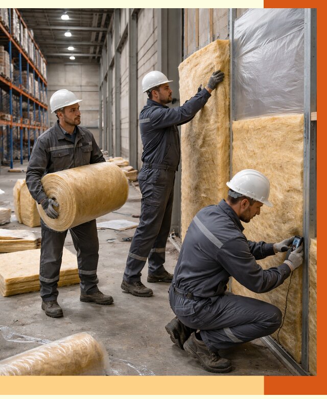 Утепление логистического центра в Сорочинске от 4648 руб/м² под ключ | ТепломастерСрч