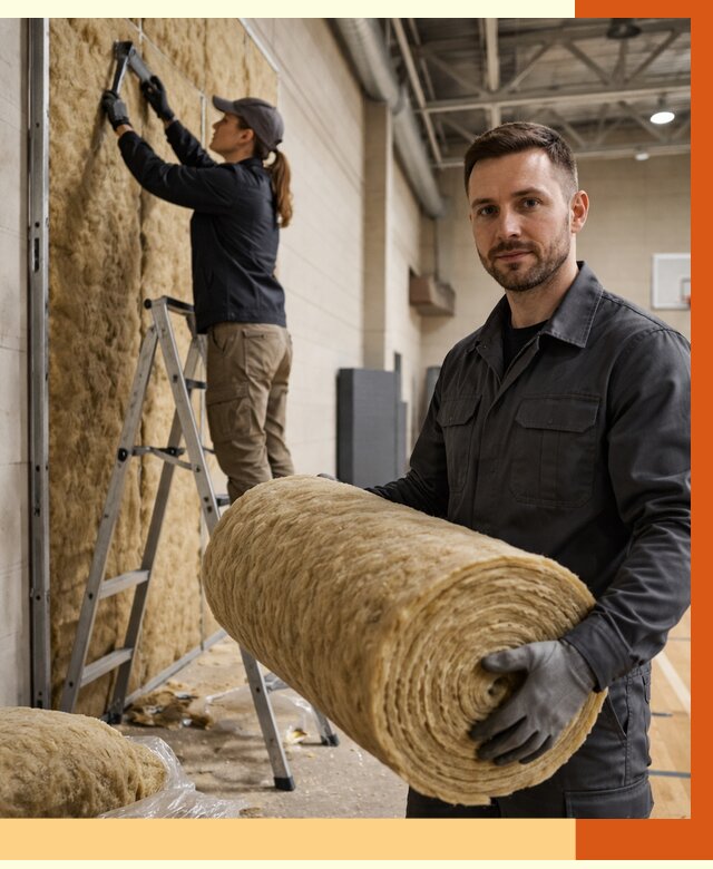 Утепление спортзала в Сорочинске от 7746 руб/м2 — комплексное утепление под ключ | ТепломастерСрч