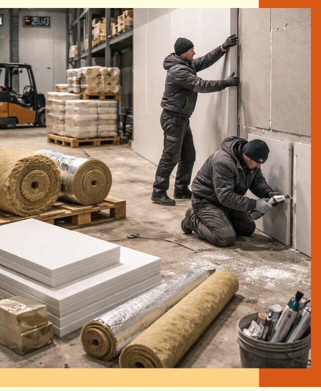 Утепление холодного склада в Сорочинске от 8779 руб/м2 — комплексное под ключ | ТепломастерСрч