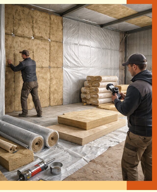 Утепление теплого склада в Сорочинске под ключ от 11877 руб/м² | ТепломастерСрч