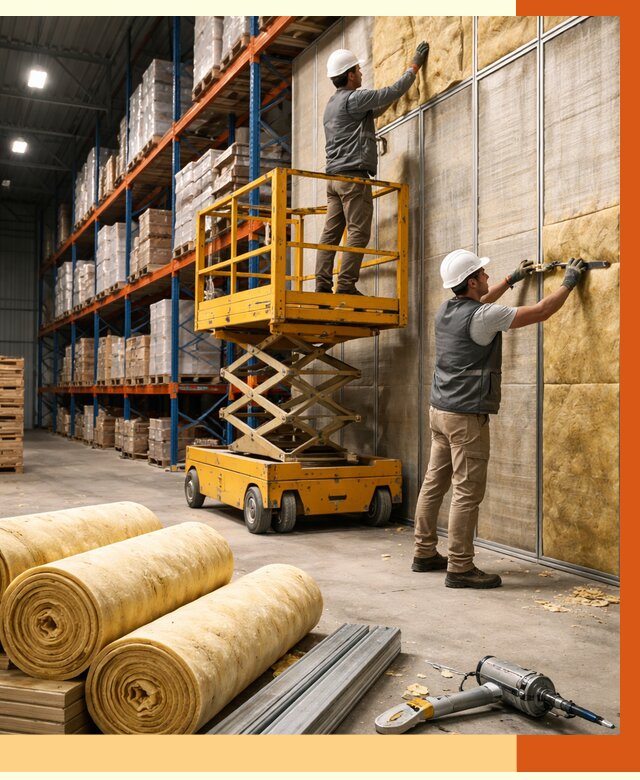 Утепление торгового склада в Сорочинске от 3305 руб/м2 — комплексно и под ключ | ТепломастерСрч