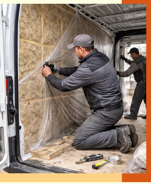 Утепление фургона в Сорочинске от 17041 руб/м2 — утепление фургона ППУ и кузова | ТепломастерСрч