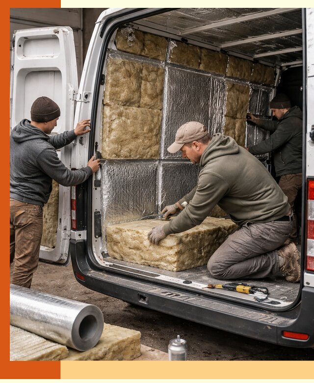 Утепление фургона в Сорочинске: профессиональная теплоизоляция и шумоизоляция