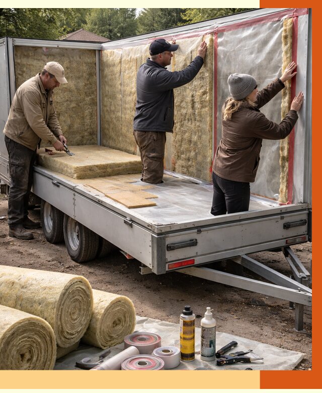 Утепление прицепа в Сорочинске под ключ от 12910 руб. — комплекс от ТепломастерСрч