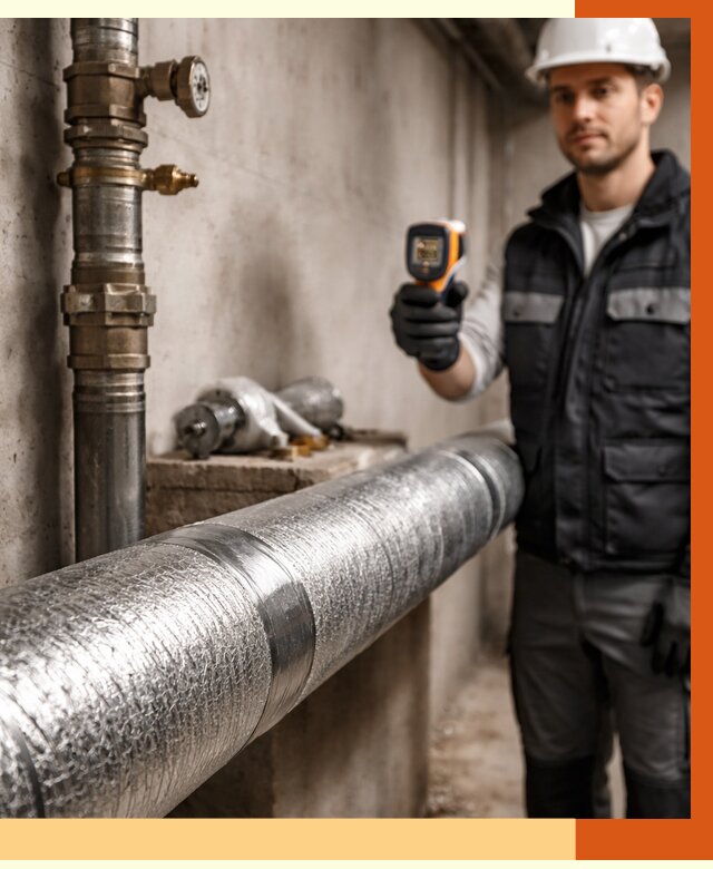 Утепление труб водоснабжения в Сорочинске от 8779 руб. за м² — услуги ТепломастерСрч