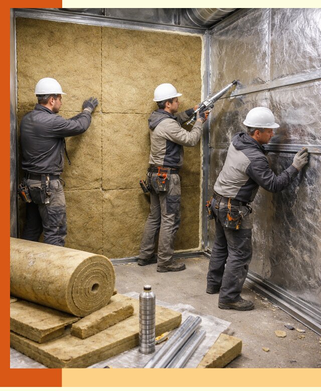 Утепление венткамеры в Сорочинске — качественная теплоизоляция и шумопоглощение