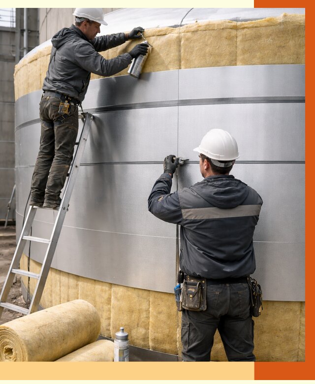 Утепление цистерны в Сорочинске пенополиуретаном от 14976 руб. под ключ | ТепломастерСрч