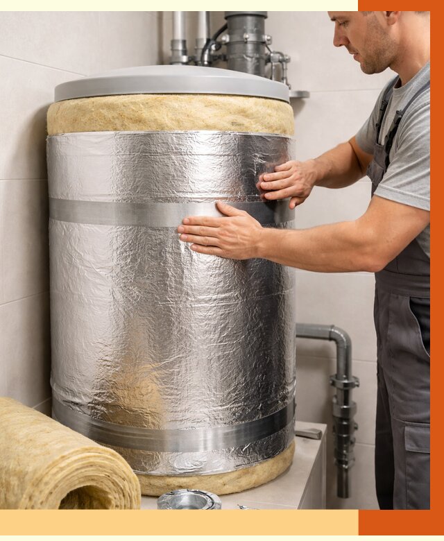 Утепление бойлера в Сорочинске от 4648 руб. под ключ | Утепление ППУ | ТепломастерСрч