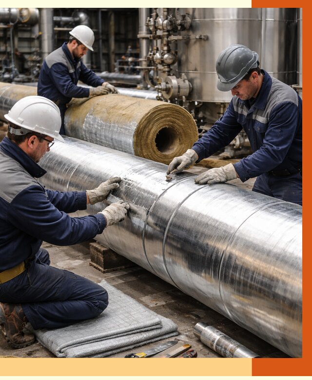 Утепление технологического оборудования в Сорочинске от 4338 руб. за м2 | ТепломастерСрч