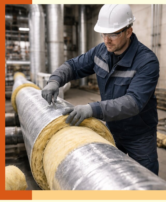 Утепление технологического оборудования и заводских установок в Сорочинске