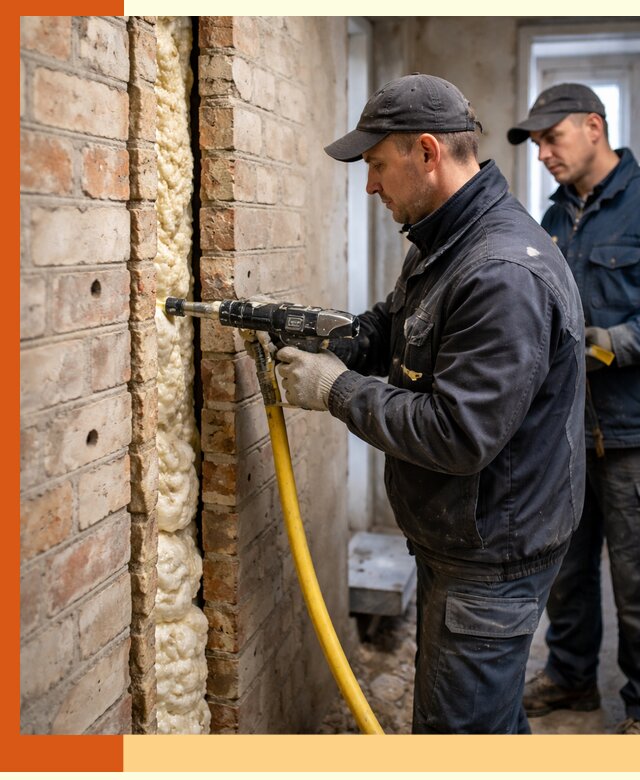 Межстеновое утепление пенополиуретаном в Сорочинске