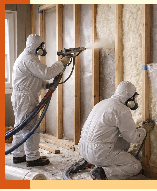 Утепление каркасной стены ППУ в Сорочинске для домов и коттеджей